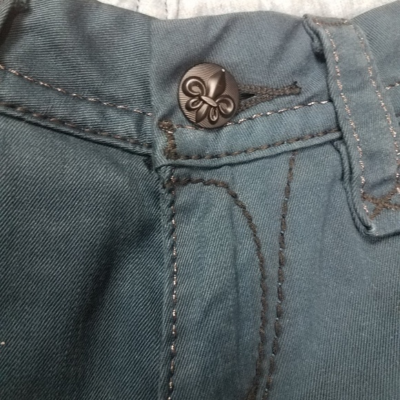 Rock Revival SASHA Skinny Dark Green Jeans Sz 29 - Picture 4 of 8